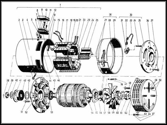 Рисунок 5. Тяговый электродвигатель ДС 3,6/7,5/14 для электрокара ЕП 006, 011.